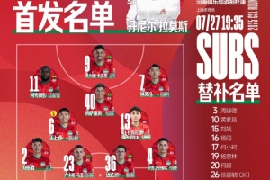 河南俱乐部酒祖杜康首发名单